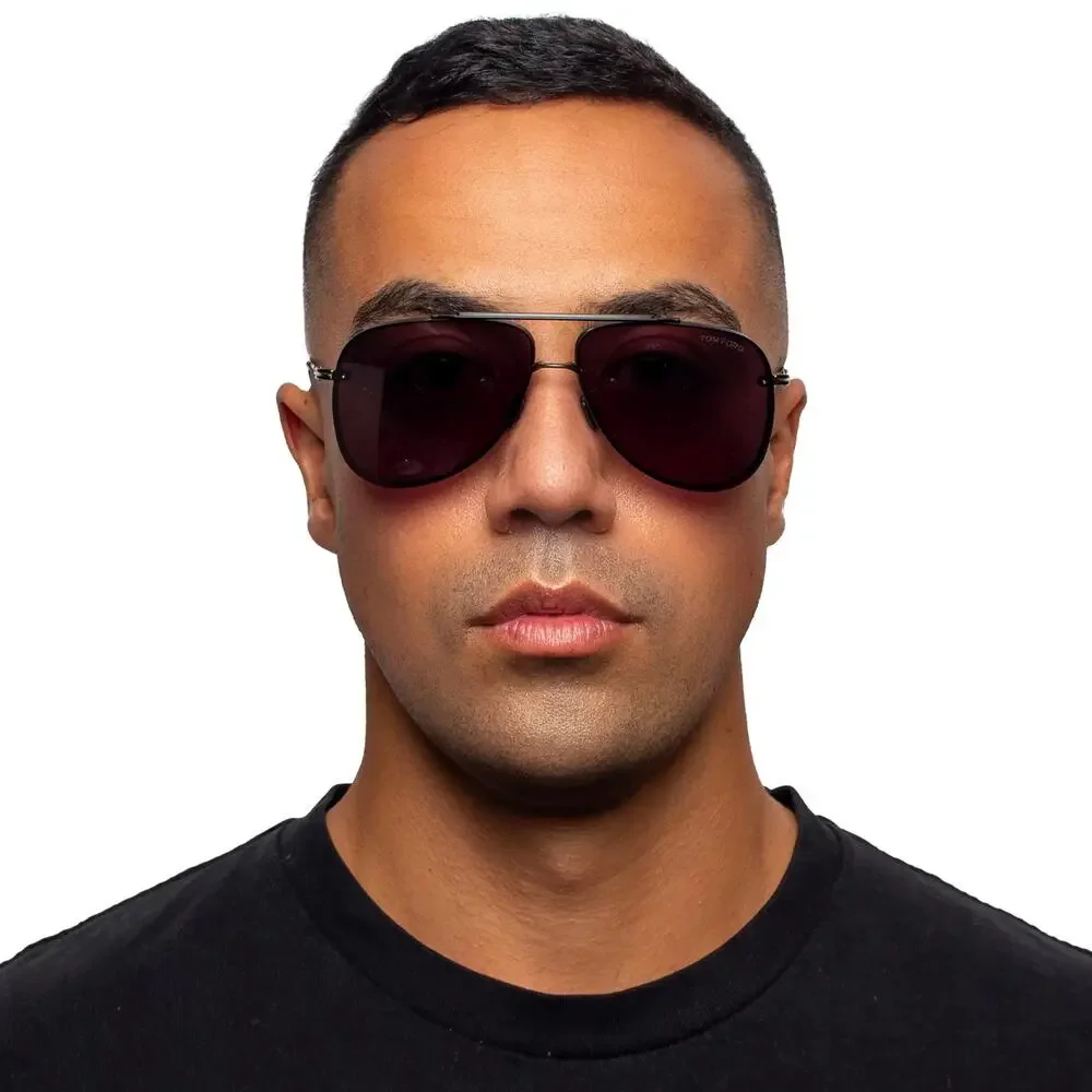 New, TOM FORD Leon Sunglasses TF1071 01A Authentic